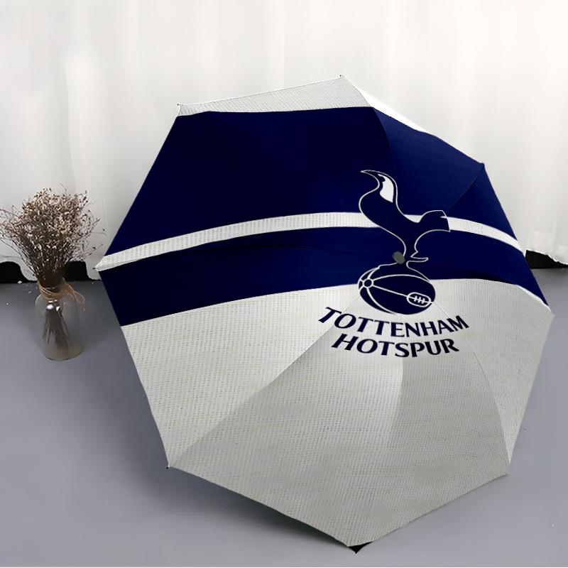 Складной зонт Tottenham Hotspur F.C. с принтом, для улицы, отдыха и путешествий, прочная ткань зонта, подарок на день рождения и праздник