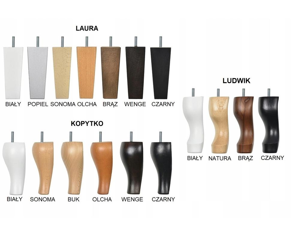 Fotel uszak Rene z podnóżkiem skandynawski Family Meble szary sztruks