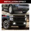 For Chevrolet Silverado 2019 2020 Fog Light Led Daytime Running Lamp DRL Daylights Front Bumper Wateproof DLAA Chevy