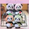 Adorable Plush Panda Keychain Soft Pp Cotton Stuffed Animal Bag Pendant Cute Toy