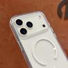 For iPhone 17 Pro Magnetic Case High Transparency PC + TPU Phone Back Cover