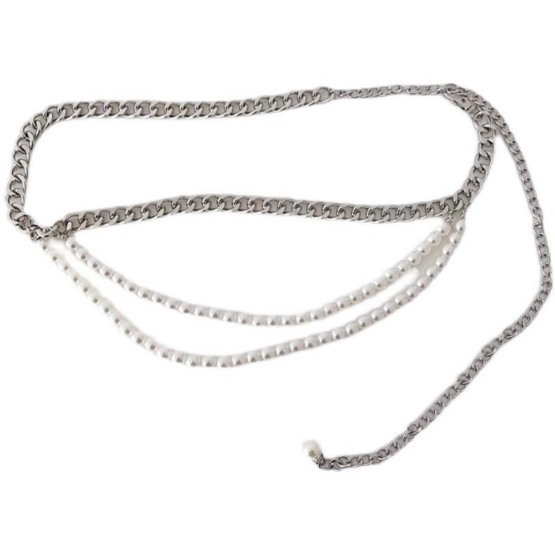 Gold And Silver Metal Waist Chain For Women With Lobster Clasp For Summer Fashion Accessory
