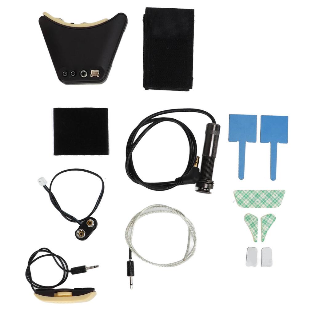 Acoustic Guitar Soundhole Pickup Plug and Play Clear Even Sound Metal Plastic Soundhole Guitar Pickup