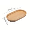 WIKHOSTAR Wooden Dessert Plate Tableware Solid Wood Round Dessert Plate Japanese-style Wooden Tray Snack Plate Dried Fruit Plate Tea Tray