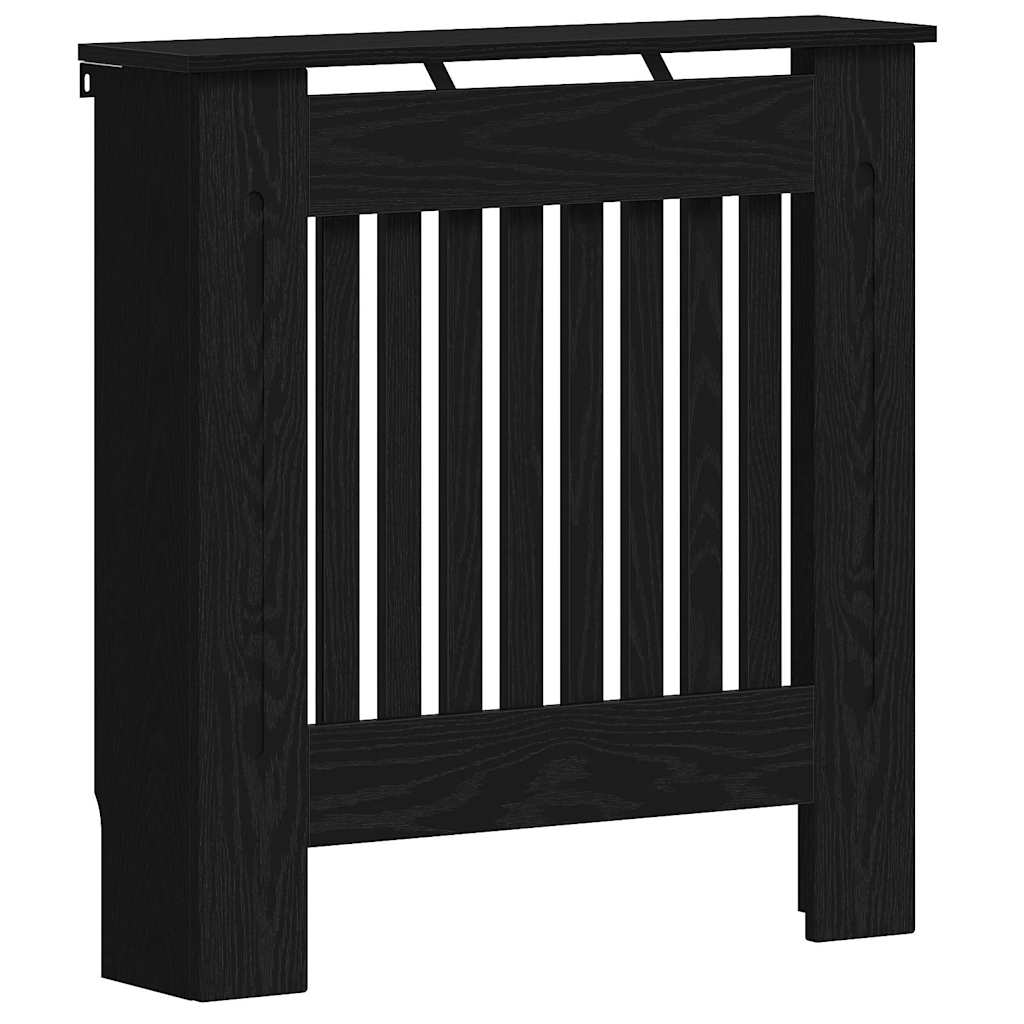 Radiator Cover Black Oak Look 78 x 19 x 81.5 cm