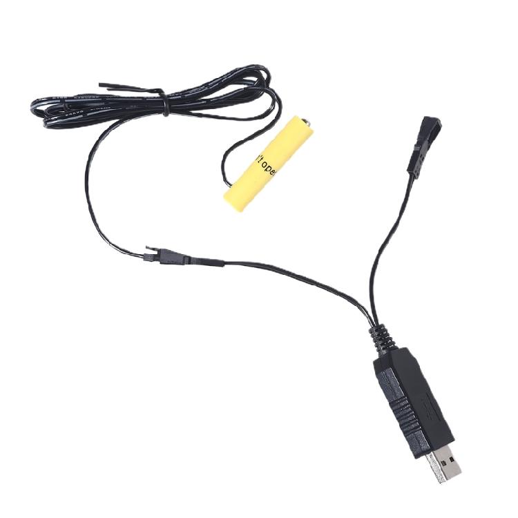 USB-адаптер-элиминатор 2-в-1 для батареек AAA для пульта ДУ телевизора, беспроводного телефона, часов