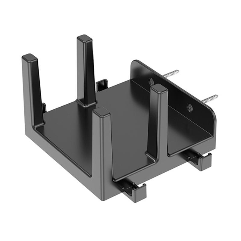 Настенные органайзеры для WiFi модемов, ноутбуков, планшетов, двойные слоты, боковые крючки для хранения и организации кабелей, кронштейн