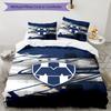 C.F.Monterrey Football Crest Art Printed Pattern Duvet Cover Set – includes 1 duvet cover and 2 matching pillowcases Bedroom decor Christmas gifts