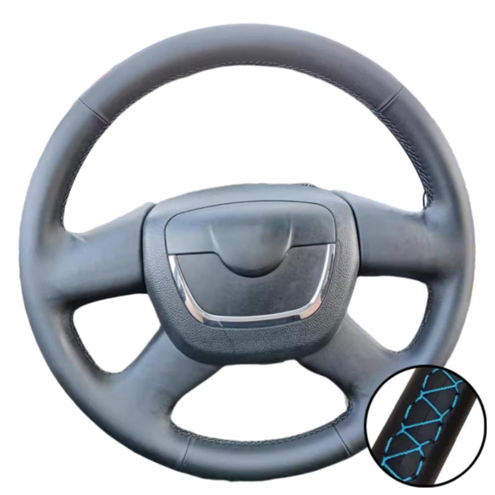 Hand-Stitched Wear Resistant Artificial Leather Citigo 2011-2012 Steering Wheel Cover For Skoda Octavia 2009-2013