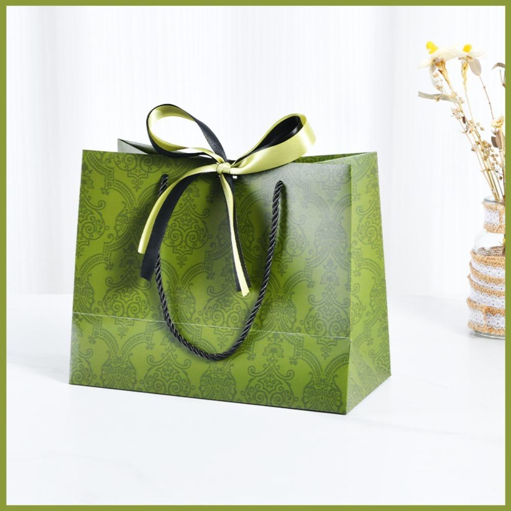 С длинной лентой, подарочная коробка из белого картона, складная, для упаковки покупок, коробка для упаковки цветов