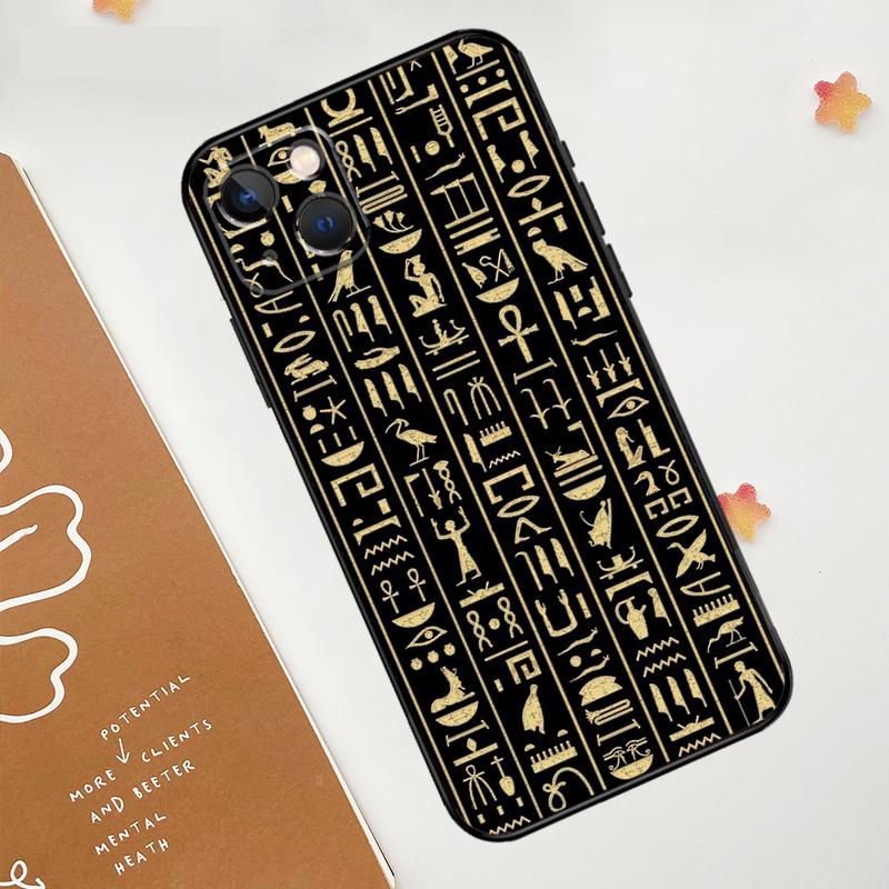 Egypt Pharaoh Mural Case For Apple iPhone 15 16 14 13 12 11 Pro Max Mini XR 15 16 Plus 16e Protective Cover