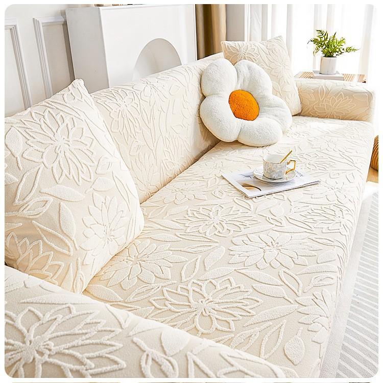 New Jacquard Velvet Elastic Sofa Cover All-season Universal Cat Scratch and Dust-proof Sofa Cover