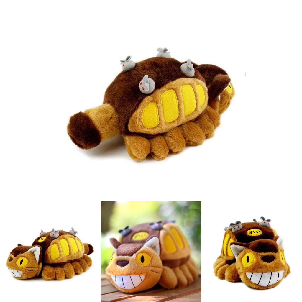 Plush And Soft 12" My Neighbor Totoro Cat Bus Doll Ideal For Snuggling