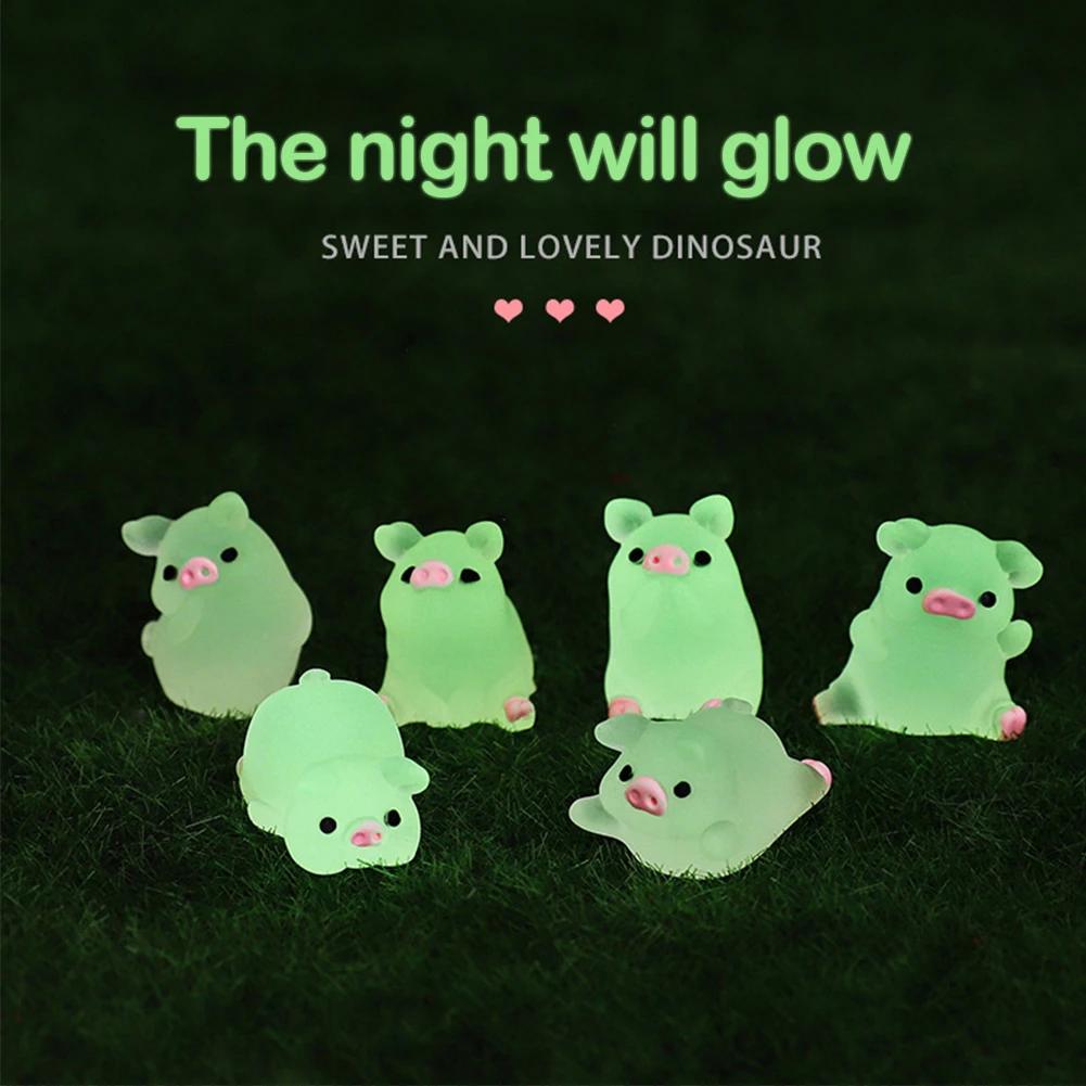 Автомобильная центральная консоль из смолы, розовая свинья, кукла, украшение, зеркало заднего вида автомобиля, велосипед, маленькое украшение, аксессуары для салона автомобиля