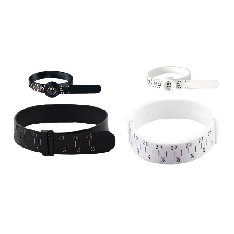 Ring Sizer Measuring Tool Plastic Finger Sizer Ring Gauge Measuring Tool Belt