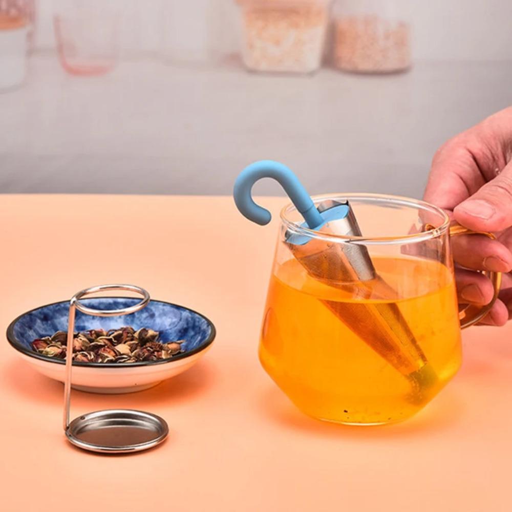 Fine Mesh Tea Strainer with Bracket Mesh Tea Maker Teaweare Umbrella Shape Tea Infuser  Spice