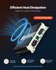 Monoblock Car Amplifier, 800W RMS MAX, 1/2/4 Ohm Stable, 1-Channel Class D Car Audio Amplifier with Remote Subwoofer Level Control, Low Pass Filter,