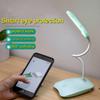 Светодиодная настольная лампа с регулируемой яркостью, сенсорная складная настольная лампа, прикроватная лампа для чтения, защита глаз, ночник, 5 В, с зарядкой через USB