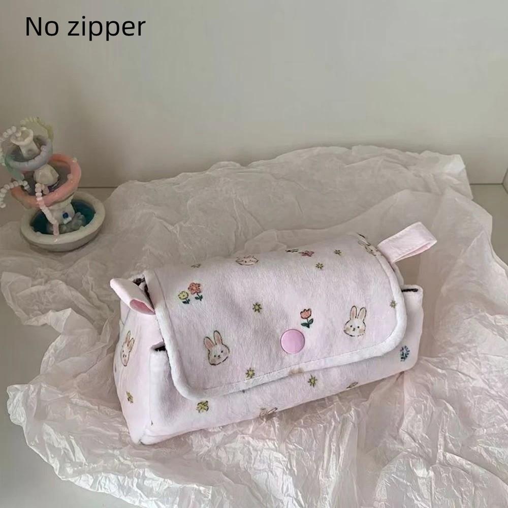 Large Capacity Pencil Storage Bag Rabbit Makeup Bag Trendy Little Bear Star Pencil Case Children