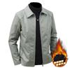 Men's leather jacket new business casual jacket men's spring and autumn regular lapel comfortable large size top