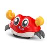 Fun Double Pull-Back Running Bubble Crab, Cartoon Simulation Crab Model Reptile Baby Toy