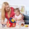Baby Plush Farmhouse Toy Set with Stuffed Farm Animals Toddlers Boys Girls Mini Plush Barn Sensory Toy with Animal Plushie Decoration