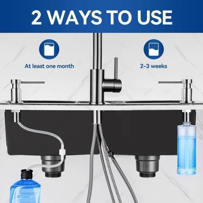 Кухонная мойка - Матовая - 50x45 см - Нержавеющая сталь - 1 чаша - Ручная