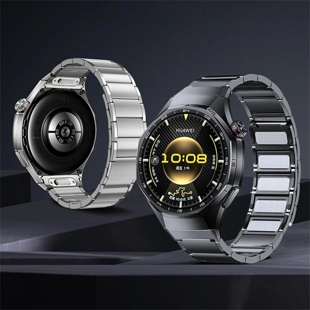 AP is suitable for the metal stainless steel dedicated pressing quick-release interface chain-type magnetic suction watch strap of Huawei GT6Pro