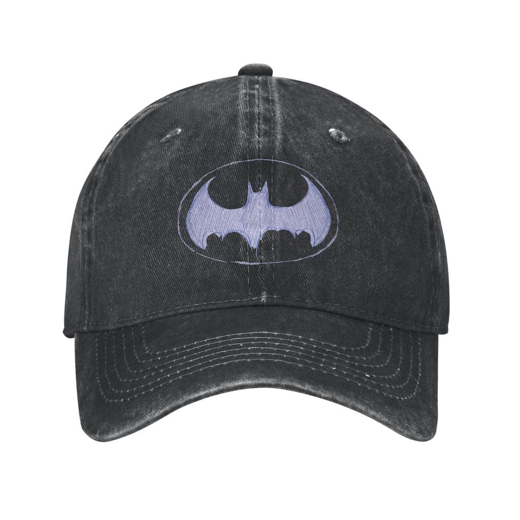 BatUnisex Symbol Grainy Logo Unisex Style Baseball Cap Distressed Washed Hats Cap Vintage Outdoor Summer Adjustable Sun Cap