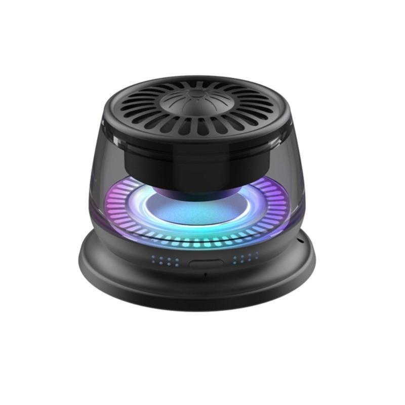 Портативная Bluetooth-совместимая колонка Звук Беспроводная колонка Светодиодная подсветка Для улицы Путешествий Вечеринки Магнитный держатель Подставка для телефона