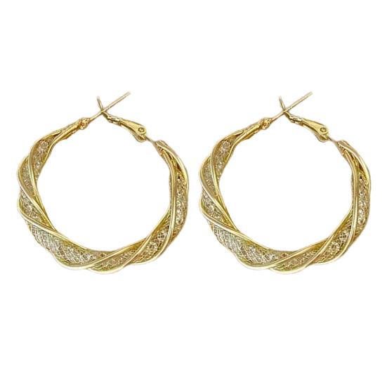 1 пара модных серег-кольца в обертке, металлические круглые серьги, преувеличенные элегантные очаровательные серьги, ювелирные изделия, подарок