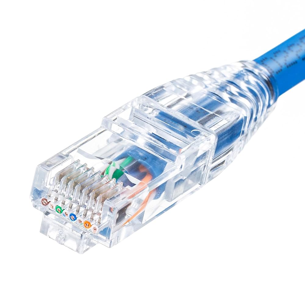 Sanwa Supply RJ-45 Connectors Category 6A, Through-Type, L-Latch, with Boot, 100-Pack.
