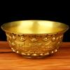 Bowl Offering Basin Water Treasure Feng Shui Fruit Altar Golden Brass Meditation Cup Holder Wealth Supplies Good Money Lucky