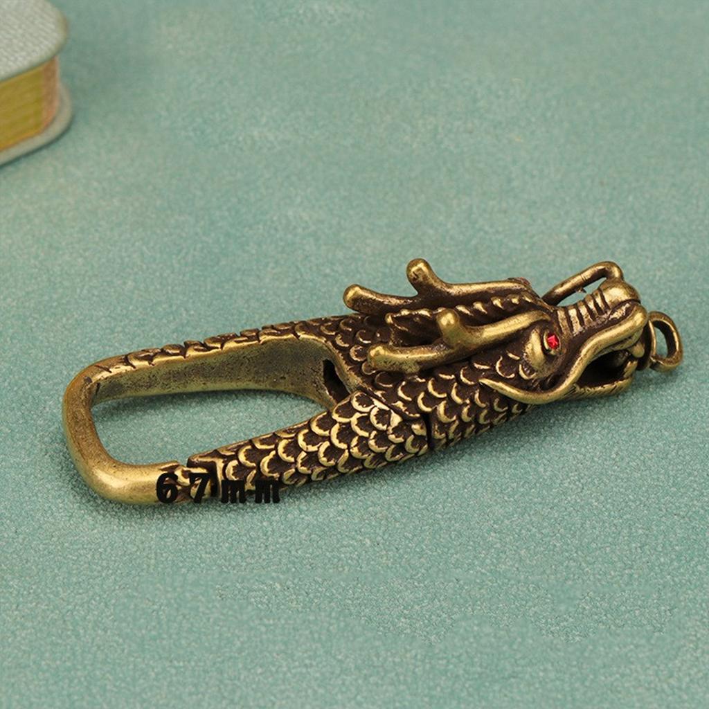 Set of 2 Dragon Keyring Charm Metal Key Holder Car Key Accessory Bag Pendant Jewelry Craft Supplies for Men and Women