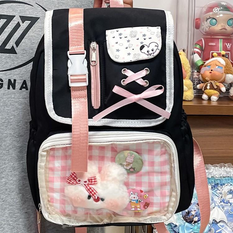 Cute Two-Dimensional Japanese Pain Bag Student Schoolbag Female Junior High School Backpack Casual High-Value Backpack Tide