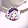 32/44/58mm Game Anime Genshin Impact Pin Fun Cartoon Cute Head Image Brooch Badge Bag Decor for Fans Collection Friends Gift Accessory