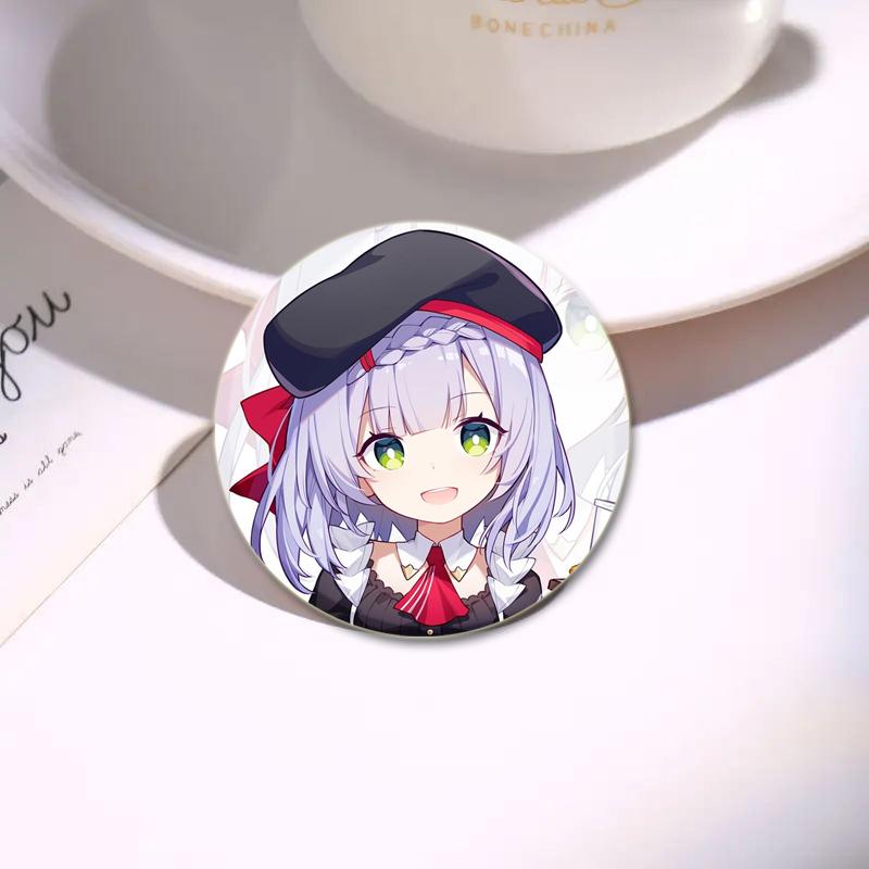 32/44/58mm Game Anime Genshin Impact Pin Fun Cartoon Cute Head Image Brooch Badge Bag Decor for Fans Collection Friends Gift Accessory