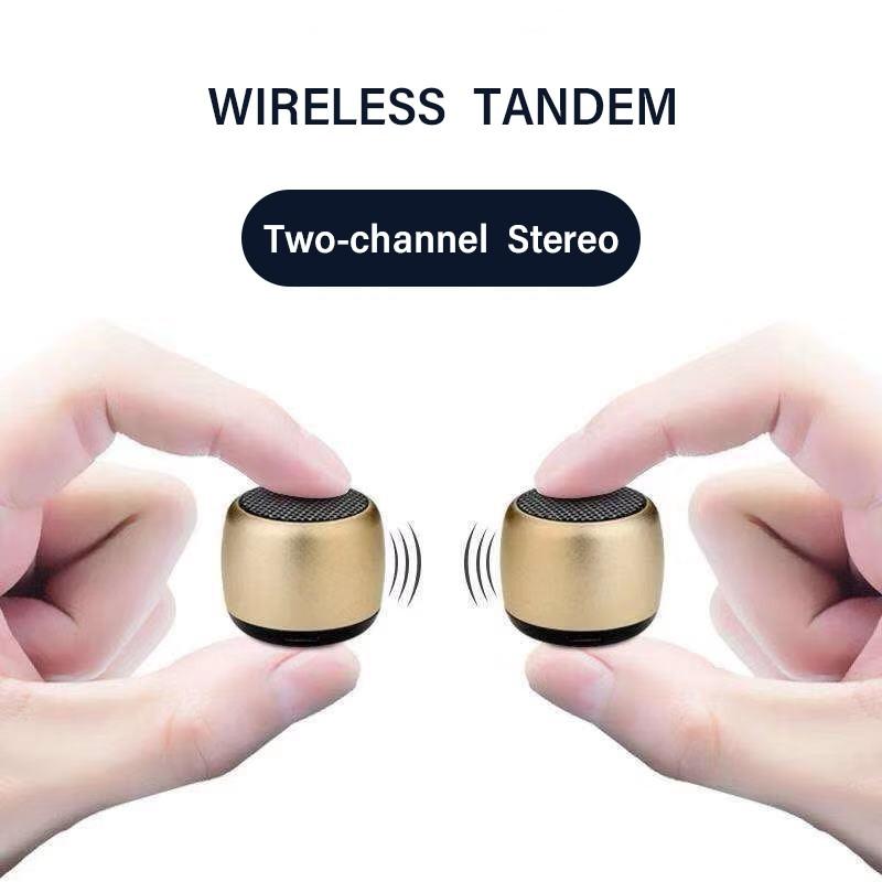 Портативная мини-беспроводная Bluetooth-колонка, музыкальный сабвуфер, супер басовая стереоколонка для мобильного телефона, компьютера, музыкального плеера