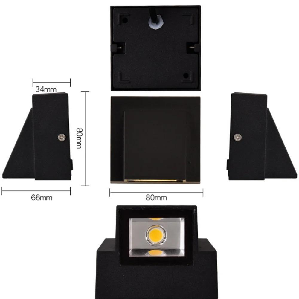 LED Wall Lamp IP65 Outdoor Waterproof Garden Porch Lighting Lamp Modern Simple Aluminum Indoor Wall Light
