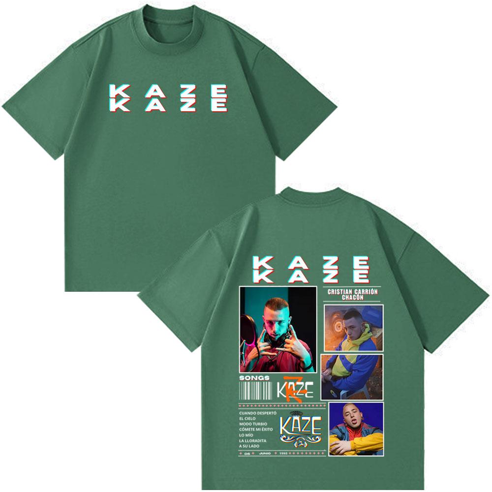 Rapper Kaze R New Fashion Album Print Tshirt Unisex Unisex Casual Tshirt Shortsleeved Cotton Hiphop Punk Oversized Tshirts Tops