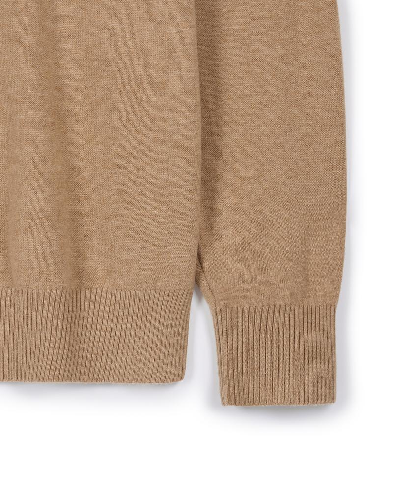 USPOLOASSN Merino Wool Collar Knit_Beige