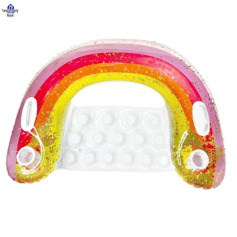 Deluxe Large Thickened Sequin Inflatable Pool Floats