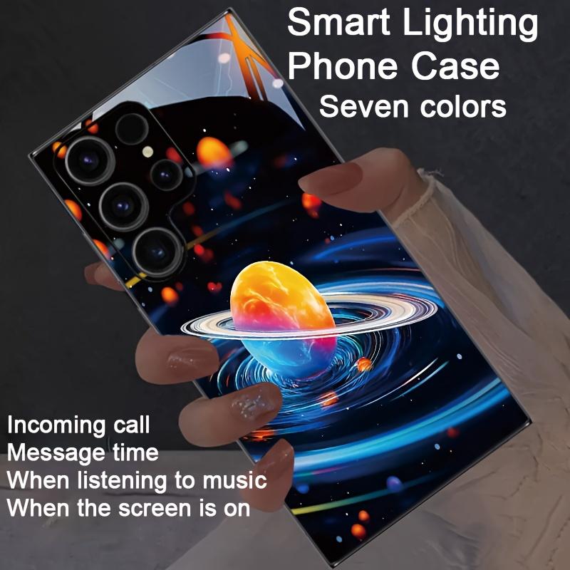 Звездное Небо Цветной Светящийся Чехол Для Телефона Для Samsung S25 S24 S23 S22 S21 Ultra Plus FE Note 20 Ultra Светодиодный Космический Чехол
