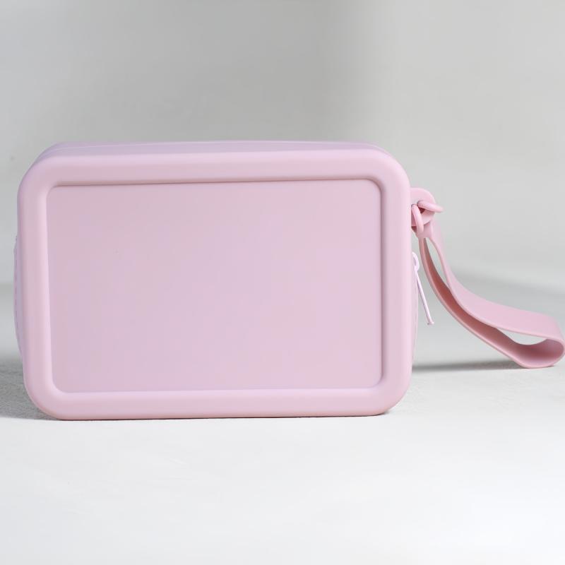 Квадратный силиконовый чехол для хранения косметических средств для губной помады, дорожный держатель для кистей для макияжа, портативный органайзер для мелочей