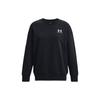 Solid Logo Crew Neck Pullover Long Sleeve Sweatshirt Women Sweatshirt Black 1379475-001