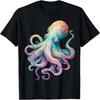 Octopus Beach Lover Ocean Animal Graphic Novelty Womens T-Shirt