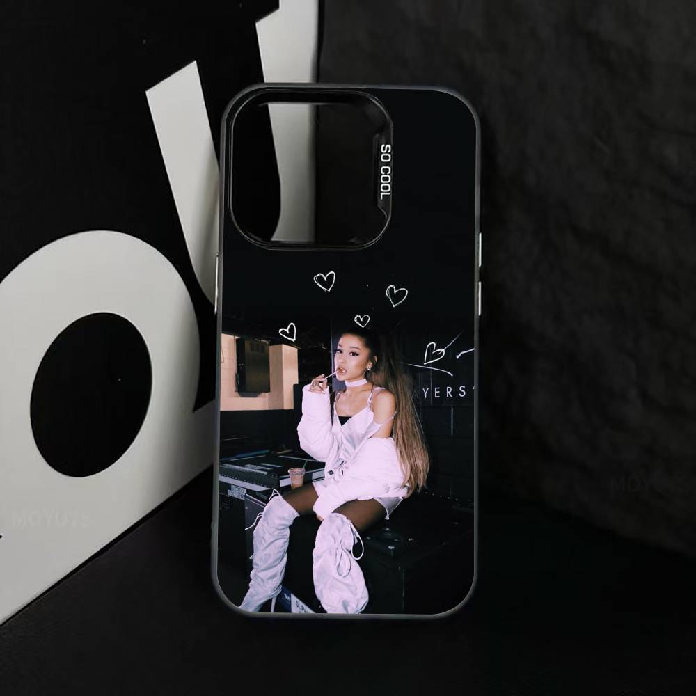 AG A-Aesthetic Phone Case For iPhone 17,16,15,14,13,12,11 Plus,Pro Max,XS,Colored Silver Plated Inside Cover