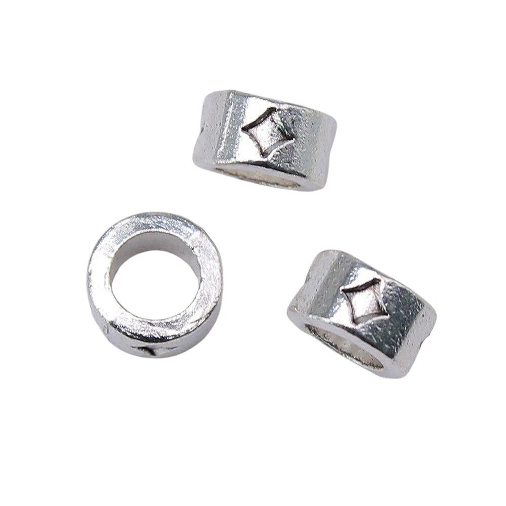 Бусины с большими отверстиями, свободные бусины-разделители, мужские аксессуары, украшения ручной работы для мужчин