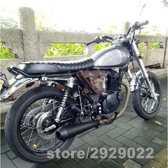 64 см Университетский Ретро Мотоцикл Водонепроницаемая Кожаная Cafe Racer Винтажная Гелевая Плоская Подушка Сиденье Седло
