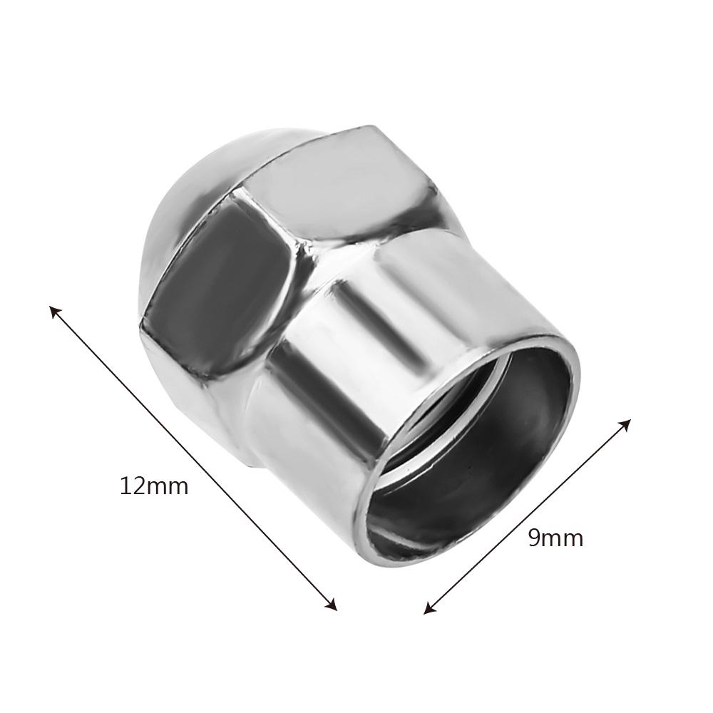 100 шт. колпачки для клапанов на колеса автомобиля, колпачки для давления воздуха в автомобильных шинах, универсальные хромированные